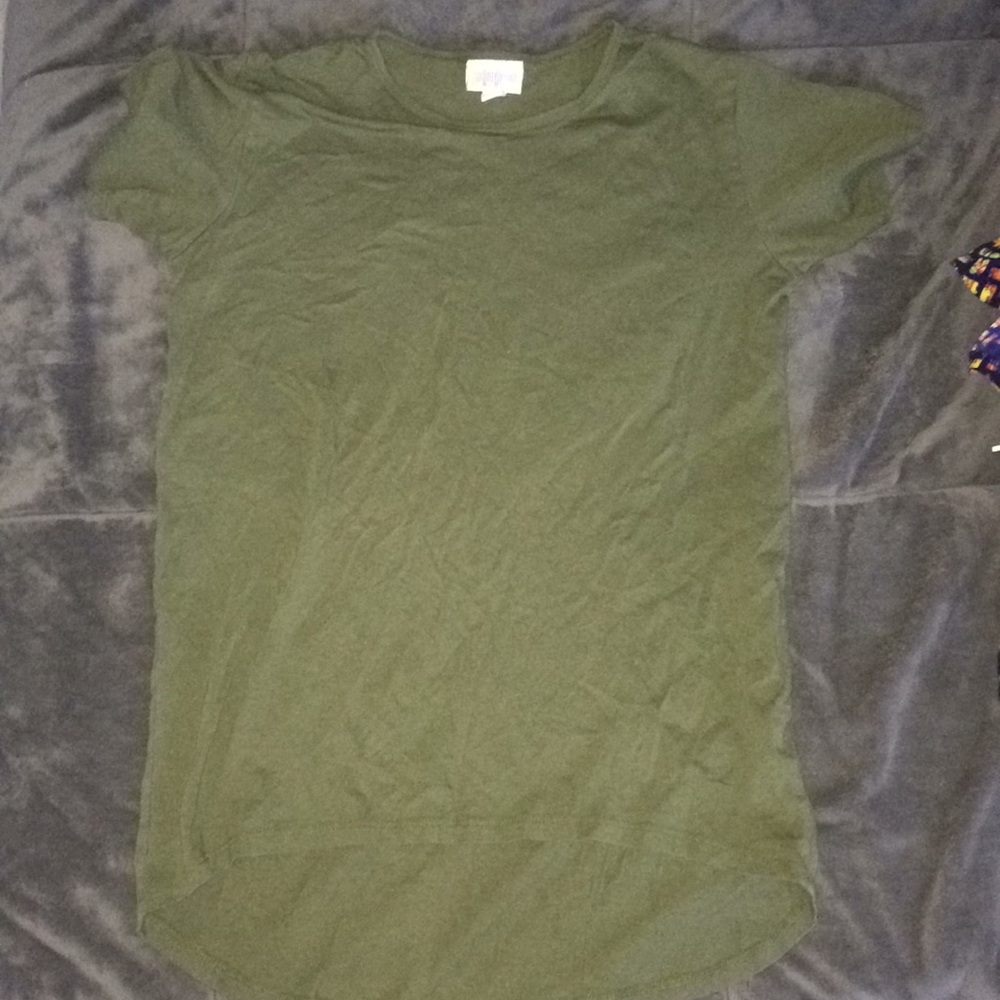 Army green shirt